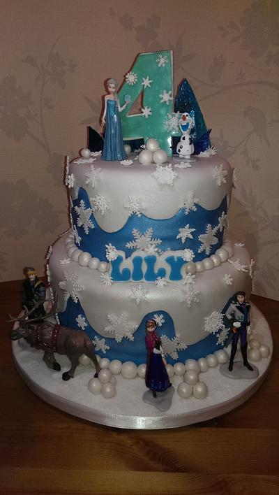 Lily's Frozen Cake - Cake by Party Cakes