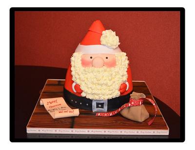 Jolly santa - Cake by Cakes by Landa
