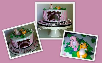 Lion King themed baby shower cake - Cake by Gen
