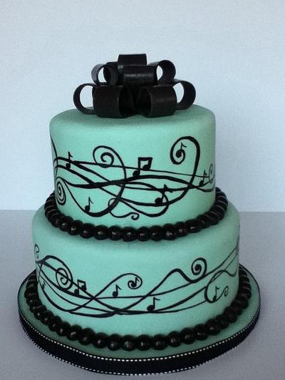 Musically noted  - Cake by Cassandrascakes