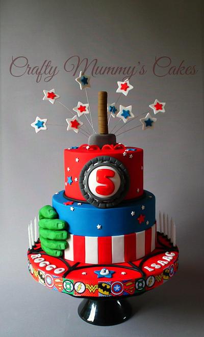 Super Heroes - Cake by CraftyMummysCakes (Tracy-Anne)