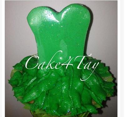 TinkerBell Dress Cupcakes  - Cake by Angel Chang