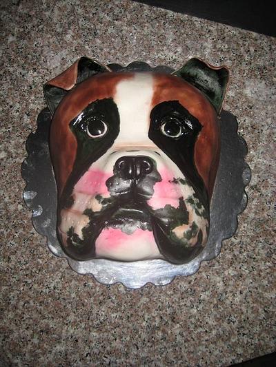 Boxer doggy - Cake by Norma Angelica Garcia