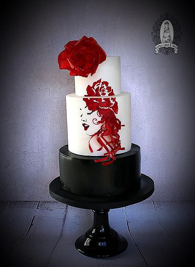 The Lady in Red  - Cake by Lotties Cakes & Slices 