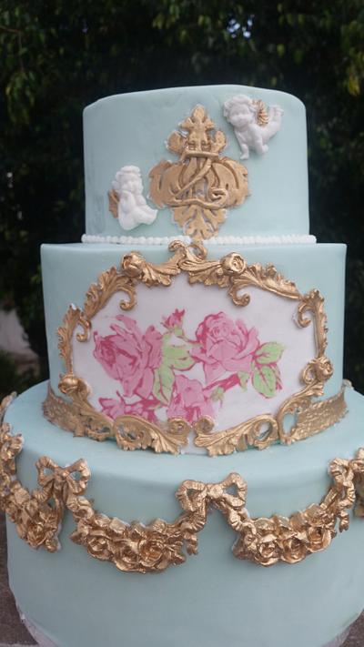 Baroque theme cake - Cake by Vanillaskycakes5