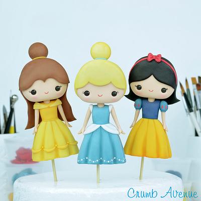 Cute Princess Cake Toppers - Cake by Crumb Avenue