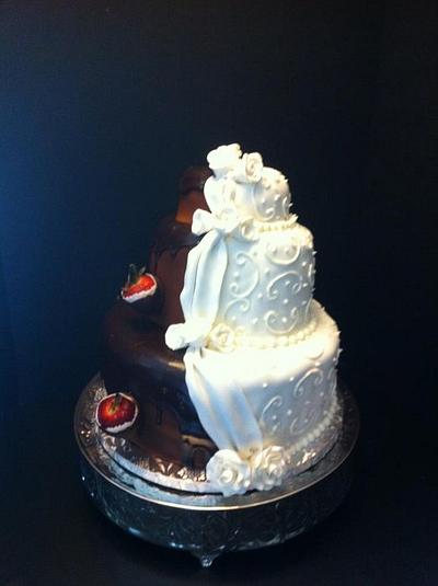 Bride & Groom Cake - Cake by Teresa