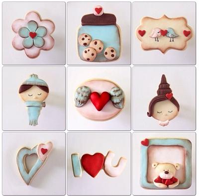 Cute Love Cookies - Cake by Sihirli Pastane