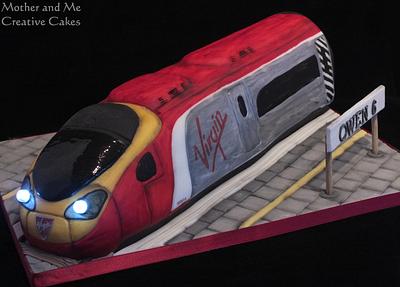 Pendolino Virgin Train - Cake by Mother and Me Creative Cakes