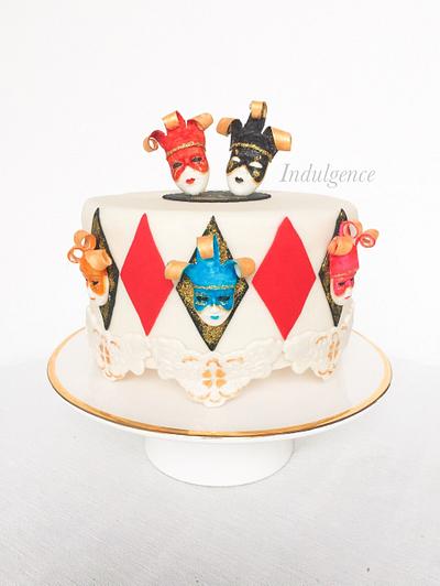 Venetian carnival  - Cake by Indulgence 