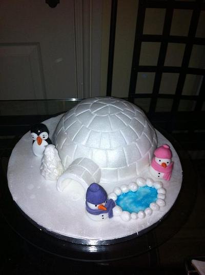 igloo cake - Cake by Witty Cakes