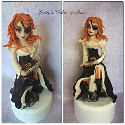 "Eireann" My Irish  Pirate Girl - Cake by Lotties Cakes & Slices 