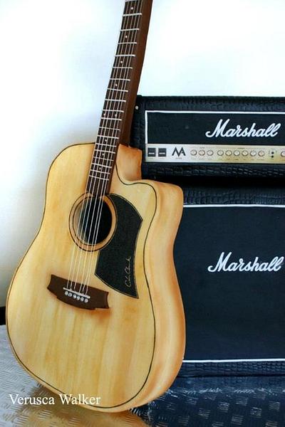 Marshall Cake and Guitar - Cake by Verusca Walker
