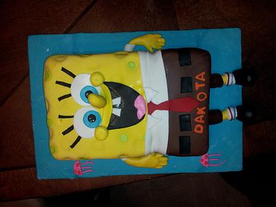 spongebob - Cake by Julia Dixon
