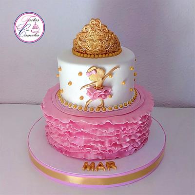 TARTA COMUNION BAILARINA MAR - Cake by Camelia