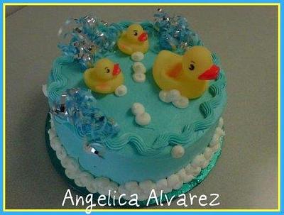 Blue Duckies - Cake by Angelica