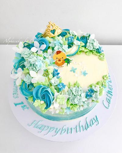 Rose swirl  - Cake by AlphacakesbyLoan 