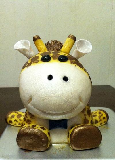 Giraffe Baby Shower Cake - Cake by Sweet Dreams by Jen