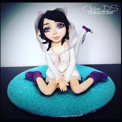 Manga girl cat - Cake by Claire DS CREATIONS