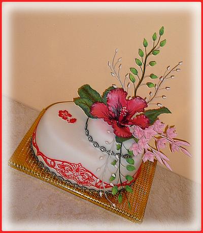 Flower cake - Cake by Mischell