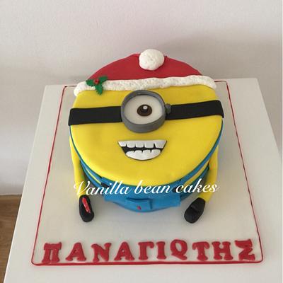 Minion santa - Cake by Vanilla bean cakes Cyprus