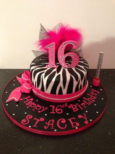 Zebra cake  - Cake by Donnajanecakes 