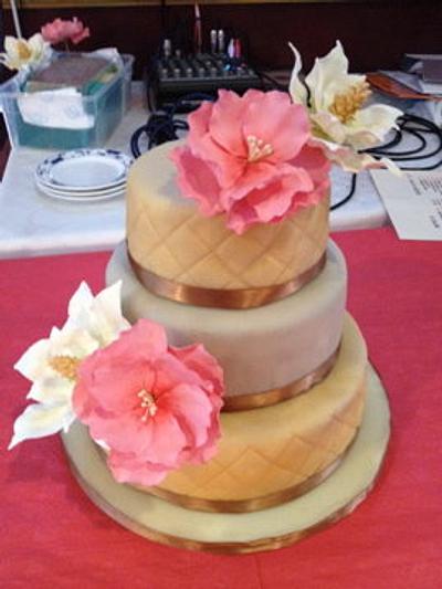 Camellia and Magnolia Cake - Cake by MoNL