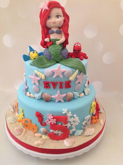 Ariel, The Little Mermaid Cake - Cake by Yvonne Beesley