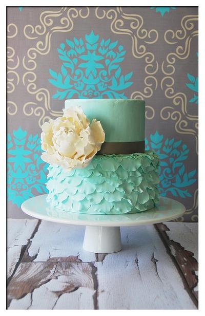 Bloom Ruffle Cake - Cake by BloomCakeCo