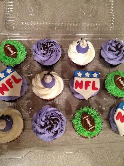 NFL Cupcakes - Cake by Tonya