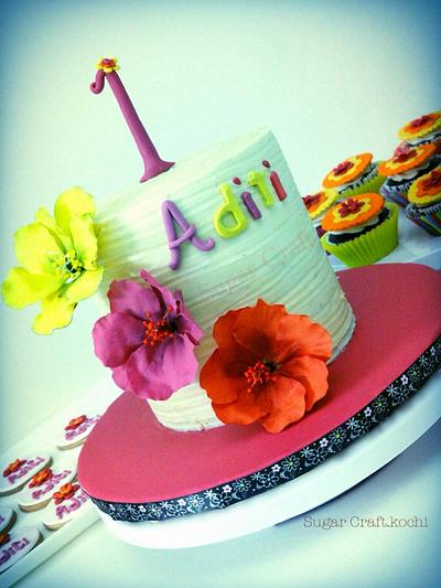 Hawaiian Bloom - Cake by Jaya Lakshmi Deepak