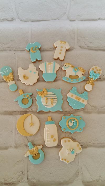 Baby shower cookies! - Cake by  Sesil