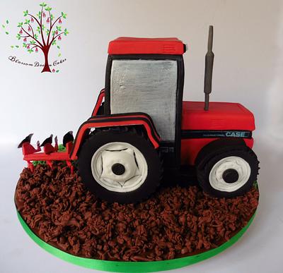 Case Tractor - Cake by Blossom Dream Cakes - Angela Morris