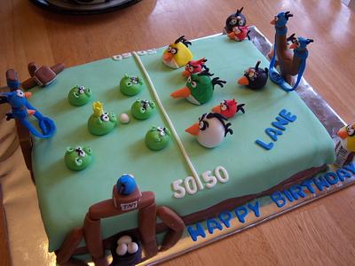 Angry Birds - Cake by kathy 
