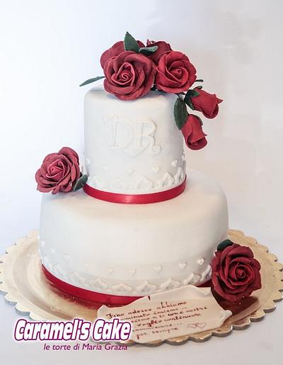 Red Roses - Cake by Caramel's Cake di Maria Grazia Tomaselli