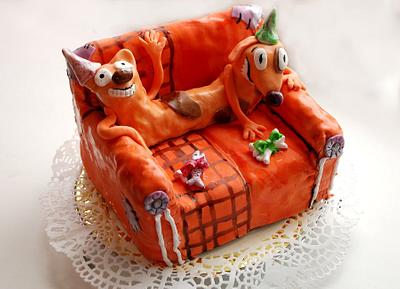 Catdog - Cake by Tatiana