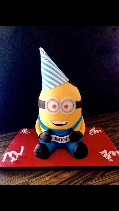 Birthday minion cake  - Cake by Poppywats