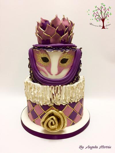 Venetian Carnival Cakers Collaboration - Cake by Blossom Dream Cakes - Angela Morris