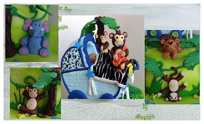 Monkey business Toppers ;) - Cake by sophia haniff
