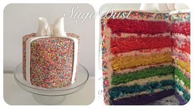 Sprinkles Covered Cake - Cake by Mary @ SugaDust