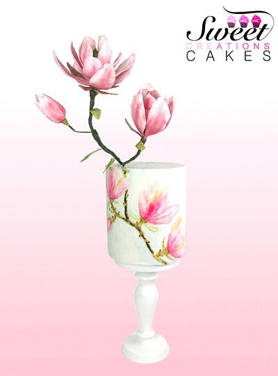 Spring magnolias  - Cake by Sweet Creations Cakes