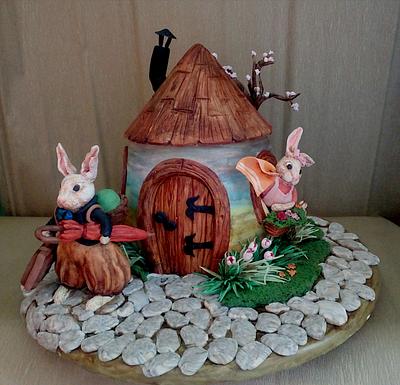 Vintage Easter cake - Cake by Elza