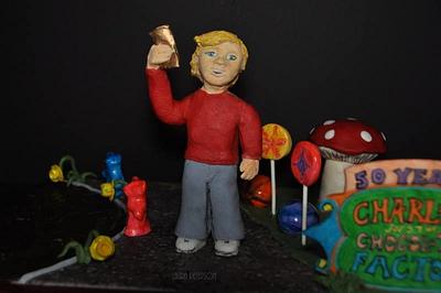 50 Years of Charlie and the Chocolate Factory - Cake by Laura Peterson