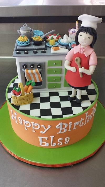 Getting busy in the kitchen - Cake by Ester Siswadi
