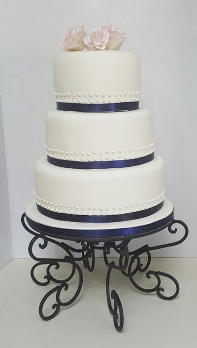 Simple and Elegant Wedding Cake - Cake by Tiffany DuMoulin