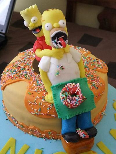 HOMER E BART - Cake by Marilena