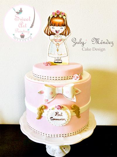  First communion cake - Cake by Sweet Art Painting