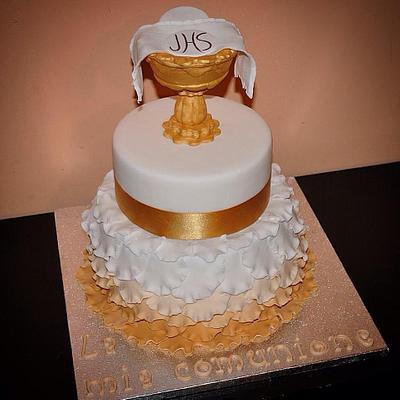 first communion cake - Cake by Valentina Giove 