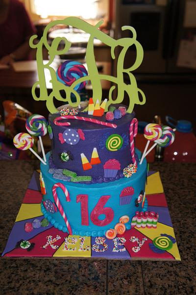 "Sweet" Sixteen Candy Cake - Cake by Amy's Sweets & Treats