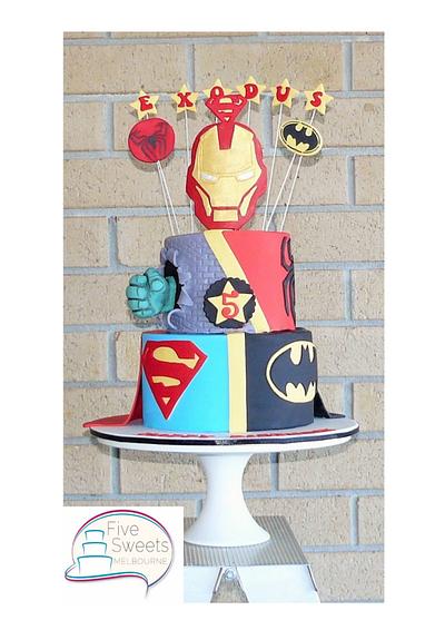 Superhereo cake  - Cake by Five Sweets Melbourne